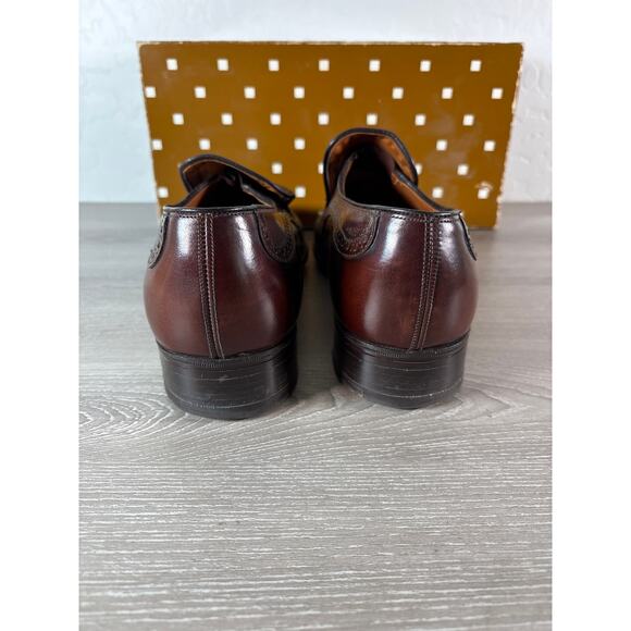 Vintage Alan McAfee London Neiman-Marcus- Men’s Brown Leather Dress Shoes - Picture 5 of 10